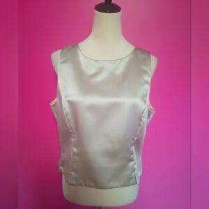 Jeffrey & Dara Vintage Ladies Formal Metallic Full Zip Top (Size 14)